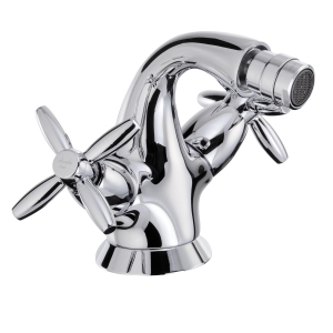 Opulence Bidet Monobloc Mixer Tap With Pop-Up Waste in Chrome