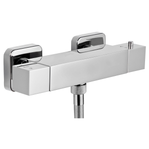 Zeal Exposed Thermostatic Bar Shower Valve in Chrome