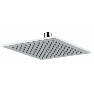 Euphoria Slimline Square Showerhead 200mm in Chrome