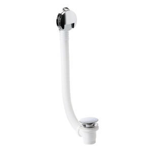 Bath Overflow Filler & Clicker Waste Kit in Chrome