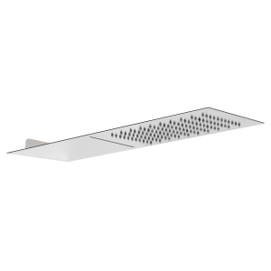 Storm Slimline 3mm Wall Mounted Waterfall Showerhead in Stainless Steel