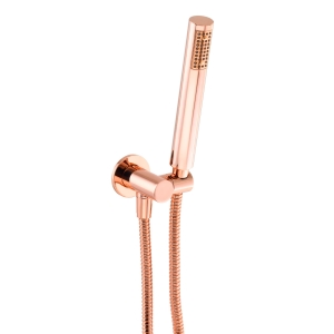 Circular Showerhead, Hose & Bracket in Rose Gold