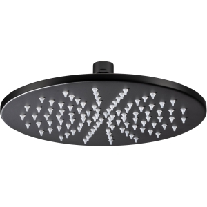 Circular Showerhead 300mm in Matt Black