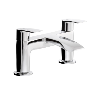 Loop Deck Mounted Bath Filler in Chrome