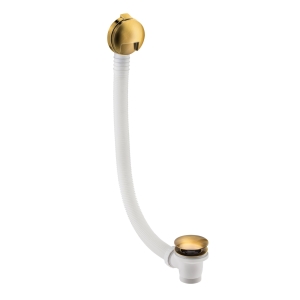 Bath Overflow Filler & Clicker Waste Kit in Antique Brass