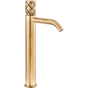 Kite Tall Basin Mixer Tap in Antique Brass