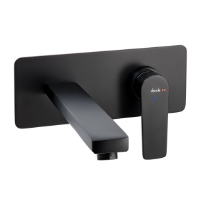 Aquip Wall Basin / Bath Mixer in Matt Black 
