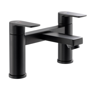 Aquip Deck Bath Filler in Matt Black 