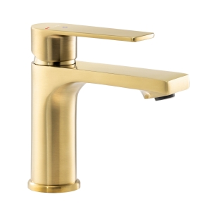 Aquip Basin Mixer in Brushed Brass