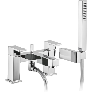 Cento Deck Mounted Bath Shower Mixer With Shower Handset