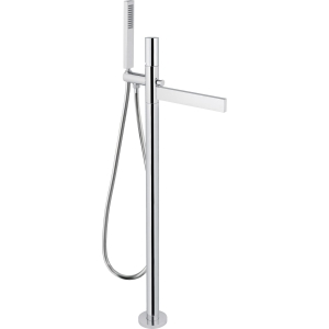 Cyclo Floor Standing Bath Filler With Shower Handset in Chrome