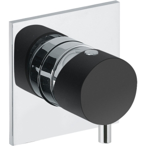 Cyclo Bath Mixer Control Wall Mounted in Chrome & Black
