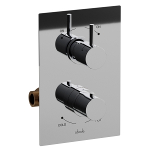 Harmonie 2 Handle / 2 Exit Thermostatic Concealed Shower in Chrome