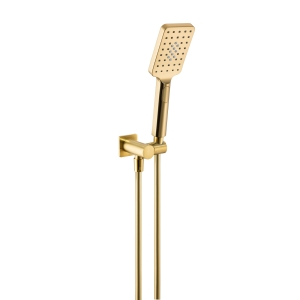 Uno Hand Shower Set in Brushed Brass