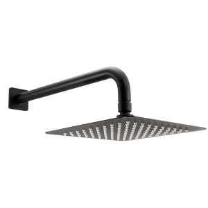 Uno Wall Shower Arm in Matt Black 