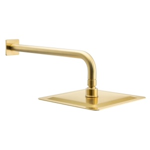 Uno Wall Shower Arm in Brushed Brass