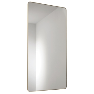 MAYAR Tablet Mirror in Brushed Brass