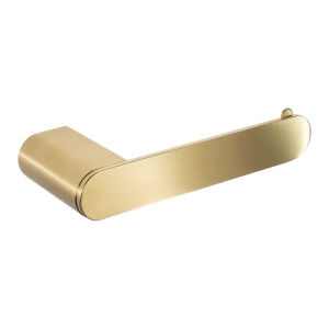 Uno Toilet Roll Holder in Brushed Brass