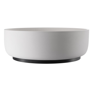 Cava Round Basin Plinth in Matt Black 