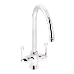 Gosford Dual Lever Kitchen Mixer Tap in Chrome