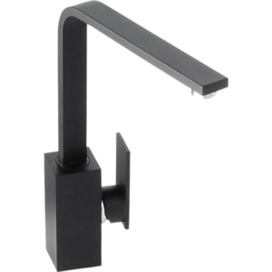 New Media Single Lever Kitchen Mixer Tap in Matt Black