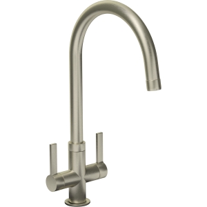 Pico Dual Lever Kitchen Mixer Tap in Brushed Nickel