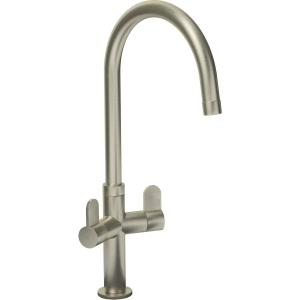 Verla Monobloc Tap in Brushed Nickel