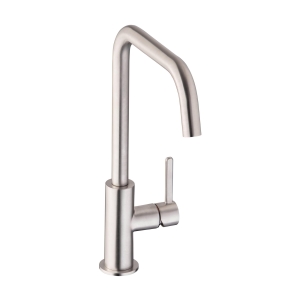 Althia Single Lever Kitchen Mixer Tap in Brushed Nickel
