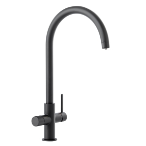 Puria Aquifier Dual Lever Kitchen Water Filter Tap in Matt Black
