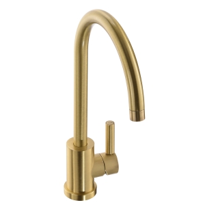Atlas Single Lever Kitchen Mixer Tap in Brushed Brass