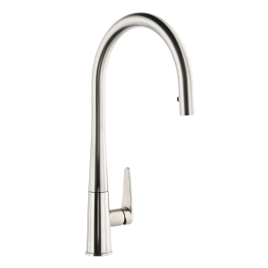 Coniq-R Pull Out Kitchen Mixer Tap in Brushed Nickel