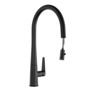 Coniq-R Pull Out Kitchen Mixer Tap in Matt Black