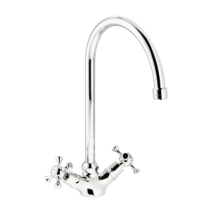 Burford Dual Lever Kitchen Mixer Tap in Chrome
