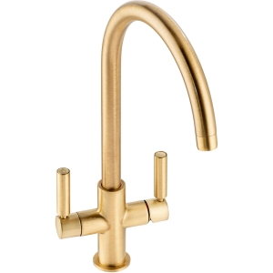 Globe Aquifier Kitchen Water Filter Tap in Brushed Brass