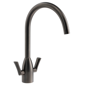 Airo Dual Lever Kitchen Mixer Tap in Gunmetal