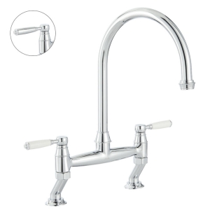 Oxbury Bridge Kitchen Mixer Tap in Chrome