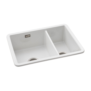 Sandon 1.5 Bowl Sink Undermount or Inset LH in White Glaze