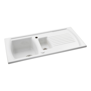 Milford 1.5 Bowl Sink in White Ceramic