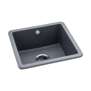Matrix SQ GR15 Single Bowl Sink in Grey Metallic Granite