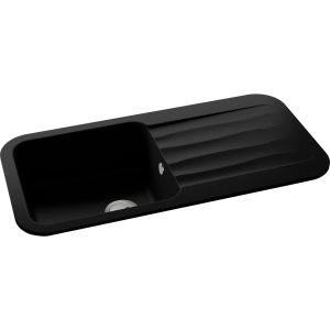 Dune 1.0 Bowl Sink & Drainer in Black Granite