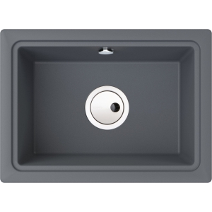 Denton Single Bowl Sink in Grey Metallic Granite