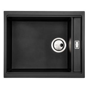 Synchronist 1.25 Bowl Large Sink in Black Metallic Granite