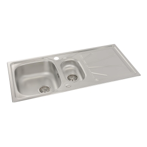 Trydent 1.5 Bowl Sink & Drainer in Stainless Steel