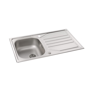 Mikro Single Bowl Sink & Drainer in Stainless Steel