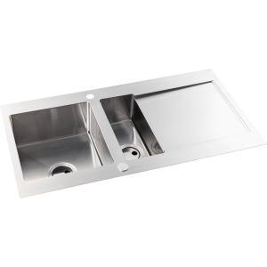 Verve 1.5 Bowl Sink & Drainer in Stainless Steel