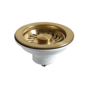 Basket Strainer Waste in Brushed Brass