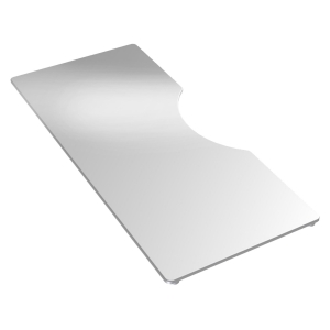 Tydal White Glass Drainer Extension in White Glass